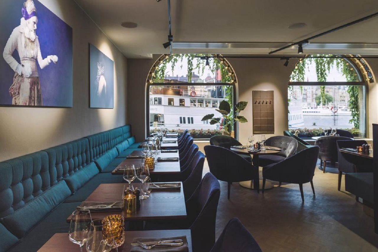เรดิสัน คอลเลคชั่น สแตรนด์ โฮเต็ล สต็อกโฮล์ม Hotel ภายนอก รูปภาพ Interior of the restaurant